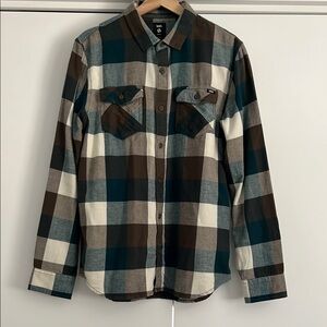 Vans Men's Plaid Long Sleeve Shirt - Medium